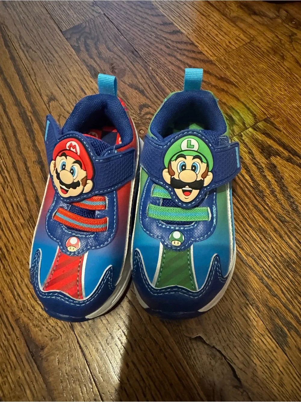 Nintendo Kids Mario & Luigi Light-Up Sneakers - Blue, Red, Green